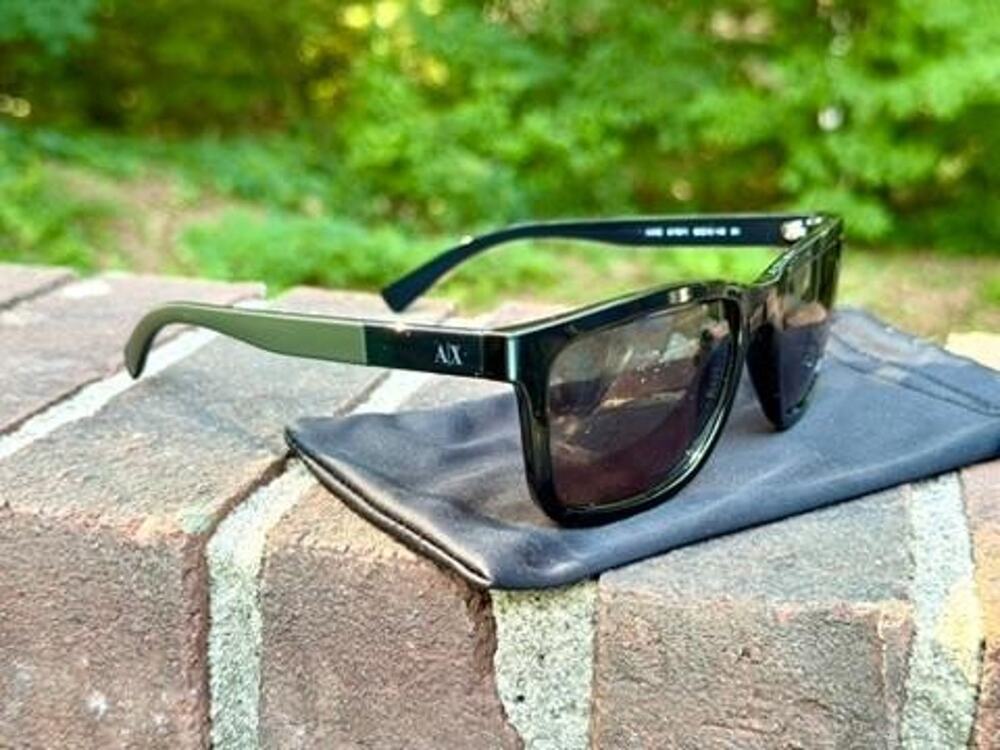 Armani Exchange AX 4045S Prescription Sunglasses Mens Black Frame 56 18 140